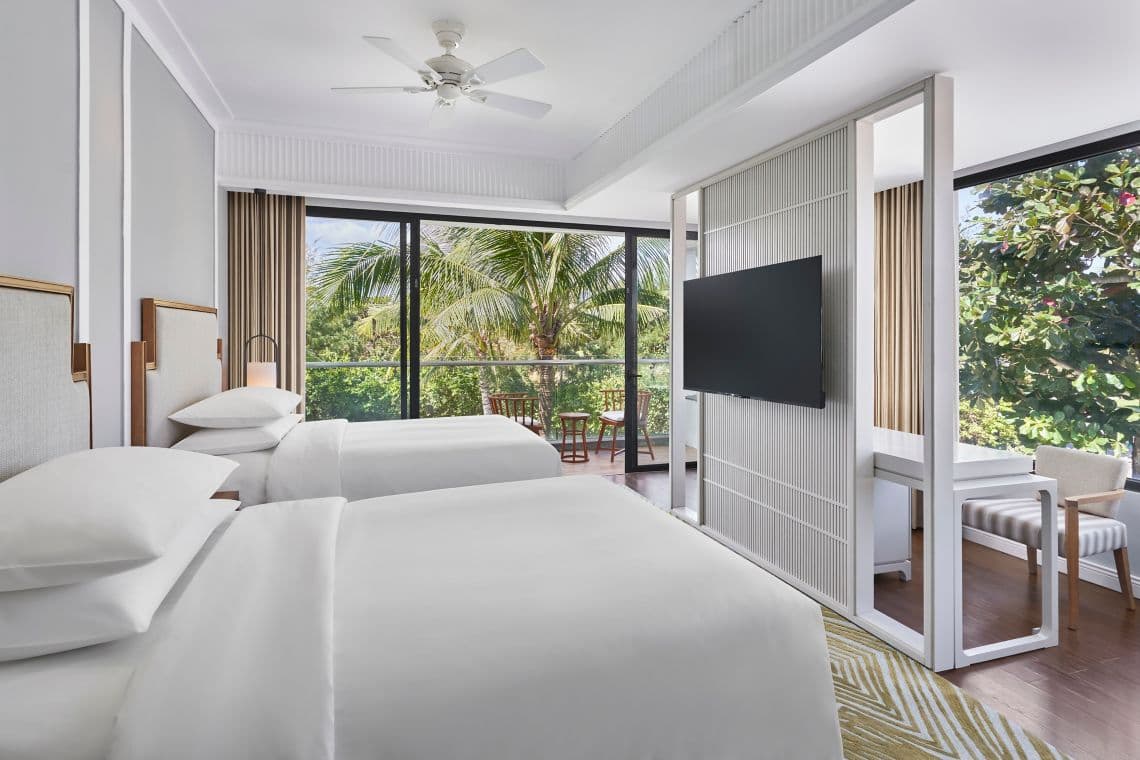 Shared double room in the villa